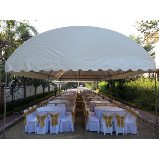 เต็นท์ทรงโค้งสีขาว ขนาด  5 X 12 เมตร - เต็นท์ให้เช่ารามอินทรา หนึ่งเต็นท์รามอินทรา เต็นท์ทรงโค้งสีขาว ขนาด  5 X 12 เมตร - เต็นท์ให้เช่ารามอินทรา หนึ่งเต็นท์รามอินทรา